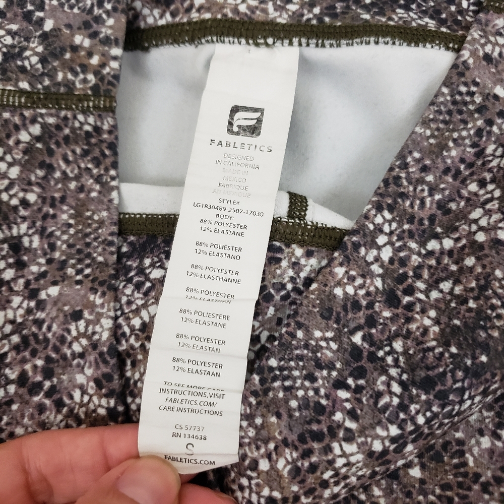 Fabletics Define Leggings Python Snake Print Yoga… - image 3